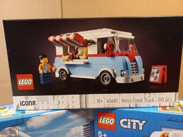 Lego Set - City, Icons - Retro Food Truck (40681), Food, Kinderen en Baby's, Nieuw