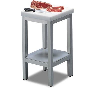 Hakblok | 50mm | Polyethyleen Top | RVS | 500x500x900(h)mm, Verzenden, Nieuw in verpakking