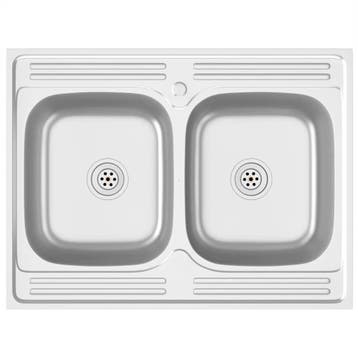 Gootsteen 800x600 | Retour deal | 69% korting, Verzenden, Nieuw, 50 tot 100 cm, Minder dan 100 cm