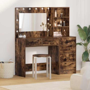vidaXL Kaptafel 2 st Bruin 78.5 x 41 x 135 cm Bewerkt hout, Verzenden, Nieuw