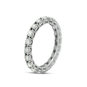 Zonder minimumprijs - Ring - 14 karaat Witgoud - 1.18ct. tw.