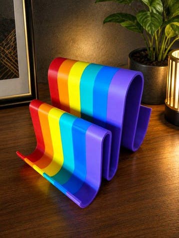 Memento 3D Lab - Tijdschriftenhouder - ABS - Rainbow Wave
