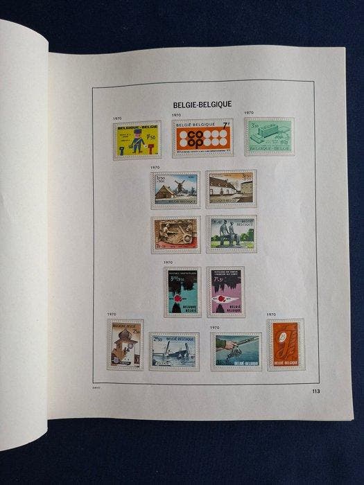 België 1970/1980 - Volledige verzameling in een davo album, Postzegels en Munten, Postzegels | Europa | België