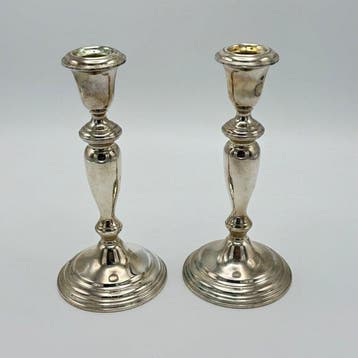 Empire Sterling - Chandelier (2) - Argent 925 - Bougeoir en