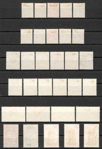 Luxembourg 1932/1956 - Lot de 31 timbres avec 4 Séries, Gestempeld