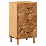 vidaXL Opbergkasten Bruin 40 x 33,5 x 75 cm Massief Mango, Maison & Meubles, Accessoires pour la Maison | Étagères pour CD & DVD