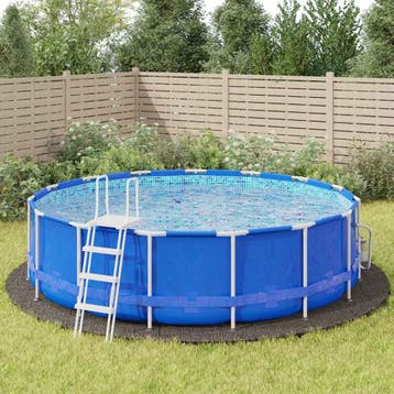 vidaXL Zwembadgrondzeil Ø550 cm polyester geotextiel, Verzenden