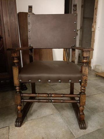 Bureau plat - Bois - Bureau, bibliothèque, poltron, Antiquités & Art
