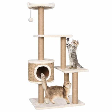 vidaXL Kattenmeubel met krabpalen 123 cm zeegras, Verzenden, Nieuw