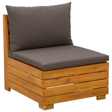 vidaXL Tuinstoel Midden Massief Acacia Hout Bruin 60 x 68 x, Verzenden, Nieuw