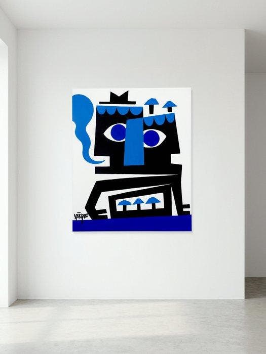 Antony Squizzato - Le coup de pompe, Antiquités & Art, Art | Peinture | Moderne