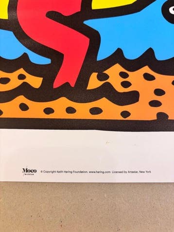 Keith Haring (after) - Dolphin Ride / New York 1990