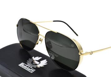 Belstaff - Made in Japan - ARCHER TITANIUM Gold & Black -, Nieuw