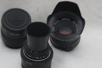 Minolta MC Rokkor-PF 1.7/50mm + Industar 50mm + Panagor
