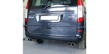 FOX Mercedes Vito/ Viano - W639 (niet Compact) Einddemper kr, Verzenden, Nieuw