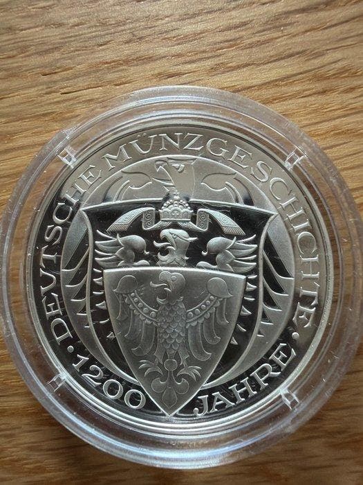 Duitsland. Silver medal 2002, 1200 Years of German Coinage, Timbres & Monnaies, Monnaies | Europe | Monnaies non-euro