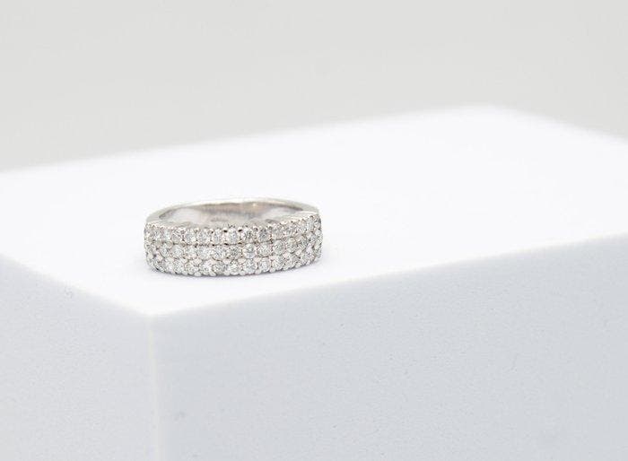 Recarlo - Ring - 18 karaat Witgoud Diamant (Natuurlijk), Bijoux, Sacs & Beauté, Bagues