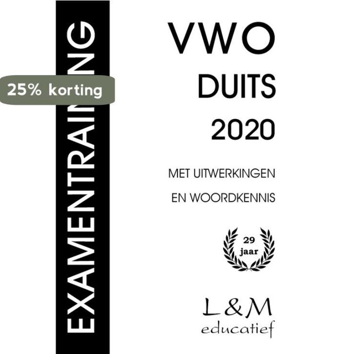Examentraining Vwo Duits 2020 9789054894162 M.T. Janssens, Boeken, Schoolboeken, Zo goed als nieuw, Verzenden