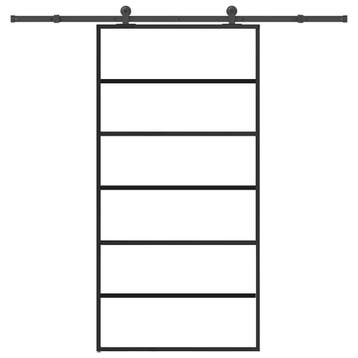 vidaXL Schuifdeur met beslagset 102x205 cm aluminium en, Doe-het-zelf en Bouw, Deuren en Vliegenramen, Verzenden, Nieuw