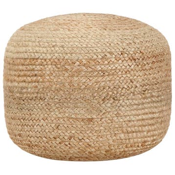 vidaXL Poef handgemaakt 45x30 cm jute, Verzenden