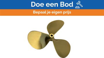 Bieden: Michigan Propellers 3-Blade Brass Propeller GL352 2, Watersport en Boten, Ophalen of Verzenden, Nieuw
