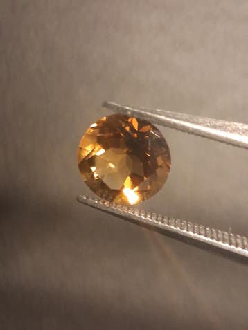 Natural Citrine Gemstone – Faceted Round Cut 6x6 mm Yellow |, Bijoux, Sacs & Beauté, Accessoires Autre, Verzenden