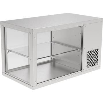 Koelvitrine | AKV-S | 123L | RVS | +6°C/+12°C | Geforceerd, Verzenden, Nieuw in verpakking