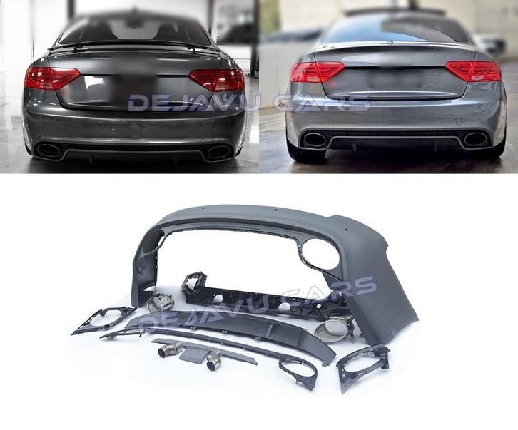 RS5 Look Achterbumper voor Audi A5 8T Coupe & Cabrio, Auto diversen, Tuning en Styling, Ophalen of Verzenden