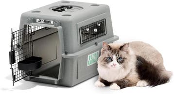Petmate Skykennel nr. 1 transportbox 53x40x38 cm IATA grijs, Dieren en Toebehoren, Ophalen of Verzenden, Nieuw