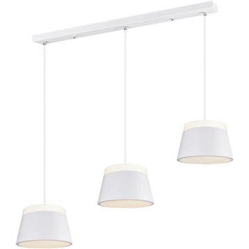 Witte LED Hanglamp Trion Barnaness - 6-lichts, Mat Wit Alumi, Verzenden