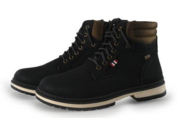 Dockers By Gerli Veterboots in maat 43 Zwart, Kleding | Heren, Schoenen, Verzenden, Dockers By Gerli, Zwart, Boots