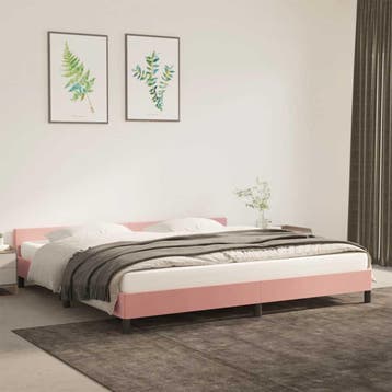 vidaXL Bedframe met hoofdeinde zonder matras 200x200 cm, Verzenden, Nieuw