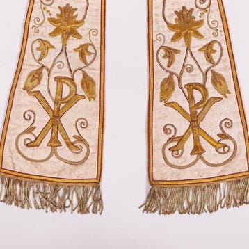 Stola, fil dor du XIXe siècle - Textile - 1850-1900, Antiek en Kunst