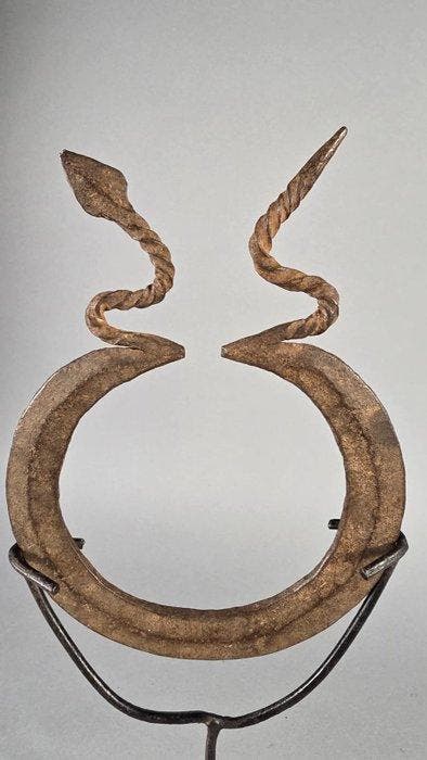 Primitieve munt - Mumuyé - Nigeria (Zonder minimumprijs), Antiquités & Art, Art | Art non-occidental