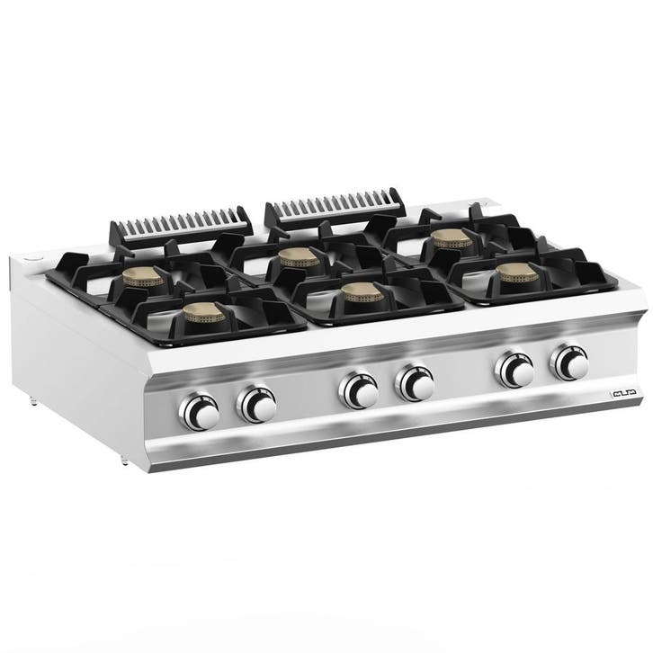 Fornuis | DOMINA PRO 700 | Gas | 6 Branders (6x 5.5kW) |, Zakelijke goederen, Horeca | Keukenapparatuur, Nieuw in verpakking, Verzenden