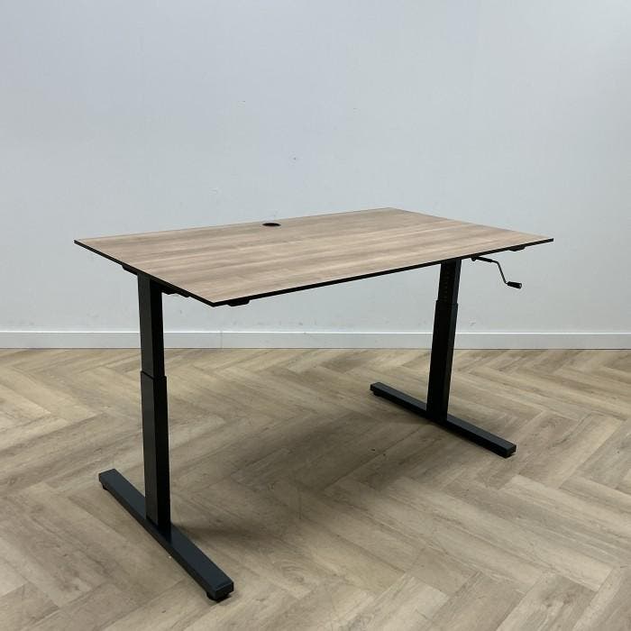 Eromes  slingerbureau 140x80 cm, havanna - antraciet, Huis en Inrichting, Bureaus, Gebruikt