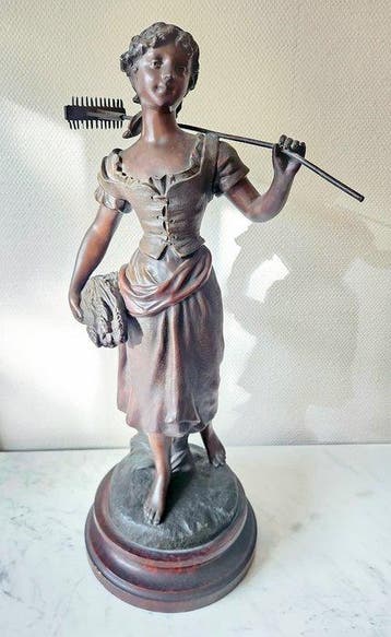 Sylvain Kinsburger (1855-1935) - sculptuur, La Fourmi et la