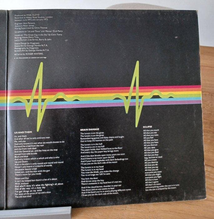 Pink Floyd - The Dark Side of the Moon-1st German press- UK, Cd's en Dvd's, Vinyl Singles