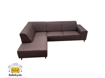 Hoekzetel bruin in stof, hoek L – overstock, Verzenden