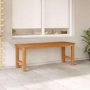 vidaXL Tuinbank 114 cm massief teakhout, Verzenden