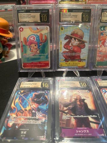 Bandai - 6 Graded card - One Piece - Monkey D. Luffy, Nieuw