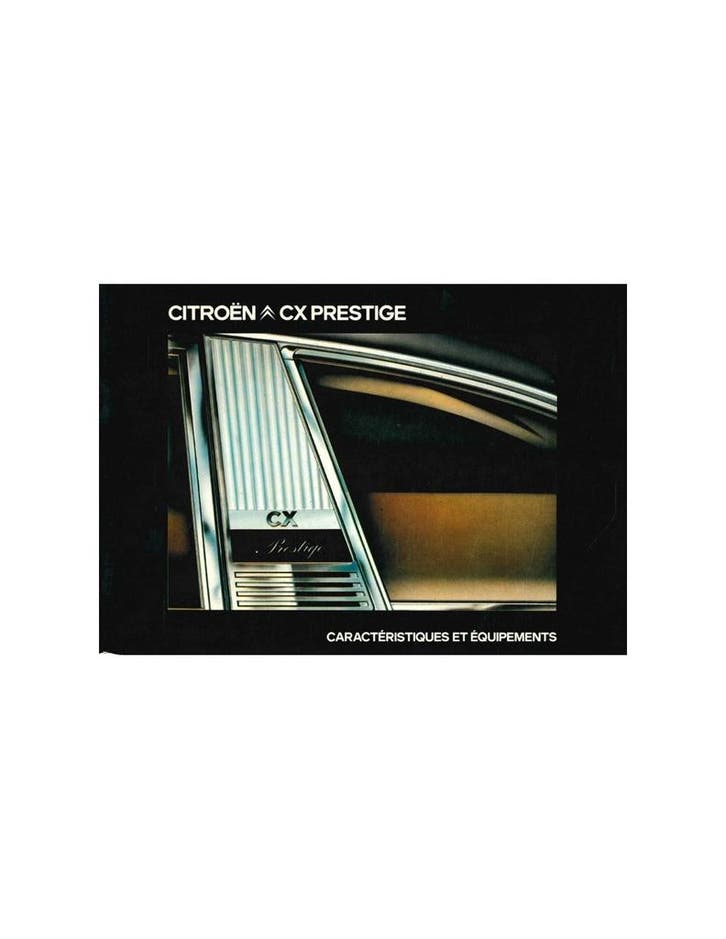 1980 CITROEN CX PRESTIGE INSTRUCTIEBOEKJE FRANS, Auto diversen, Handleidingen en Instructieboekjes