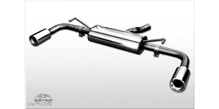 FOX Toyota Auris Diesel einddemper rechts/links - 1x90 type, Autos : Pièces & Accessoires, Systèmes d'échappement, Envoi