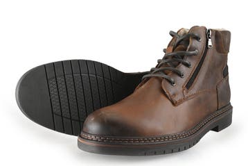 Nelson Veterboots in maat 47 Cognac, Kleding | Heren, Schoenen, Overige kleuren, Verzenden, Boots, Zo goed als nieuw