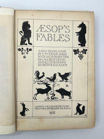 Aesop; illustrated by Arthur Rackham - Æsops Fables - 1912