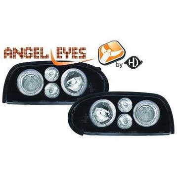 Koplampen Angel Eyes | geschikt voor Volkswagen Golf 3 | zwa, Auto-onderdelen, Verzenden, Nieuw, Volkswagen