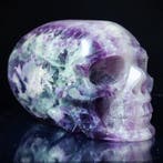 Indrukwekkende Alien-schedel, prachtige fluoriet van eerste