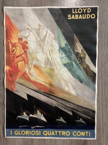 Anonymous - Lloyd Sabaudo – I Gloriosi Quattro Conti –, Antiek en Kunst