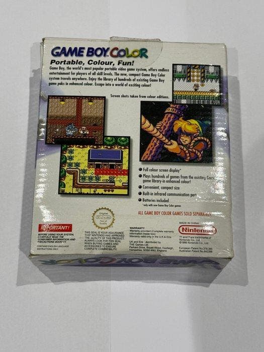Nintendo - Gameboy Color - Purple - Complete - Spelcomputer, Consoles de jeu & Jeux vidéo, Consoles de jeu | Accessoires Autre