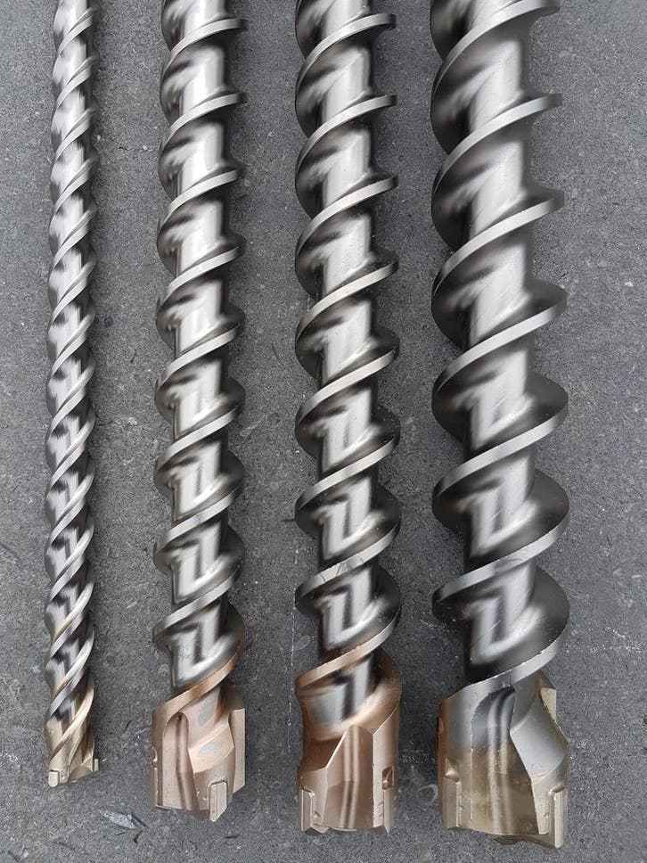 Betonboren SDS-Max met 4 snijkoppen., Doe-het-zelf en Bouw, Gereedschap | Handgereedschap, Nieuw, Verzenden